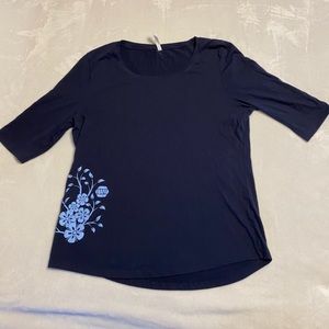 Navy Napa Auto Parts 3/4 Length T Shirt 3X